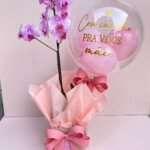 Orquídea Elegance com Balão Personalizado