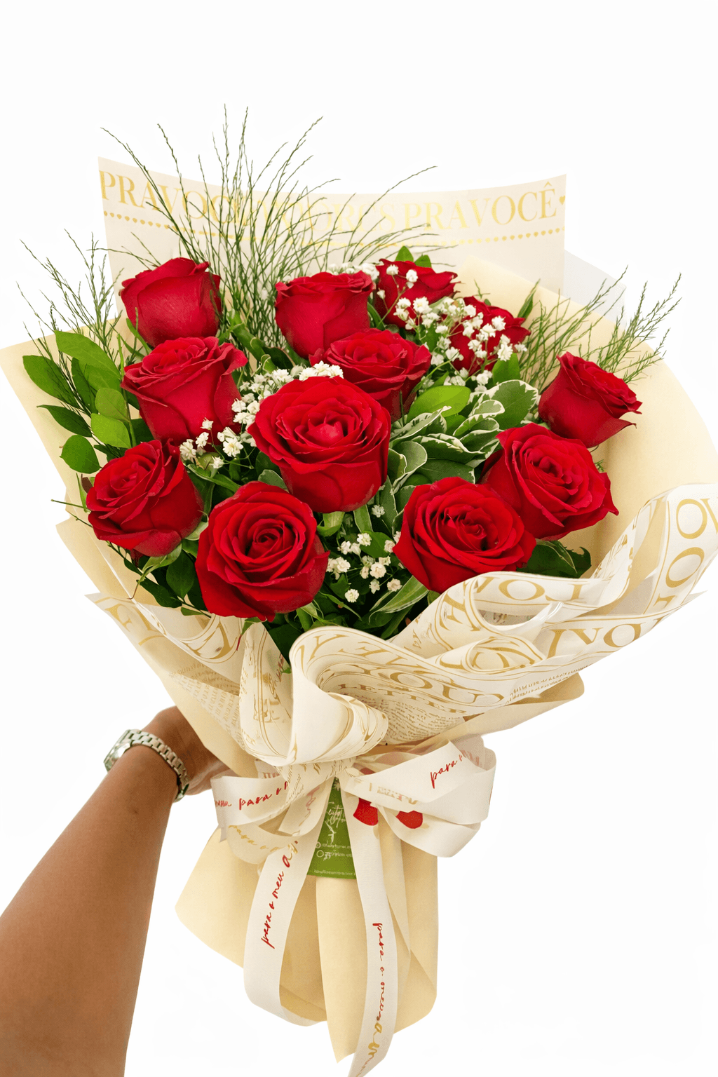 gjjhhj Buquê de 12 Rosas Vermelhas - Imagem 1