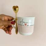 Caneca com Talher formato Coração